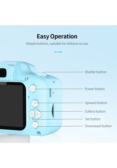 Youtek X2 Çocuk Dijital Kamera: 3mp Fotoğraf, 1080p Video, Taşınabilir Mini Kamera Yeşil Yeşil