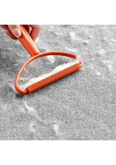 Sones Kıl Yapışan Topları Çıkarma Fırçası Kışlık Giysiler Yünlü Mont Manuel Epilasyon Ve Kıl Alma Fırçası Turuncu