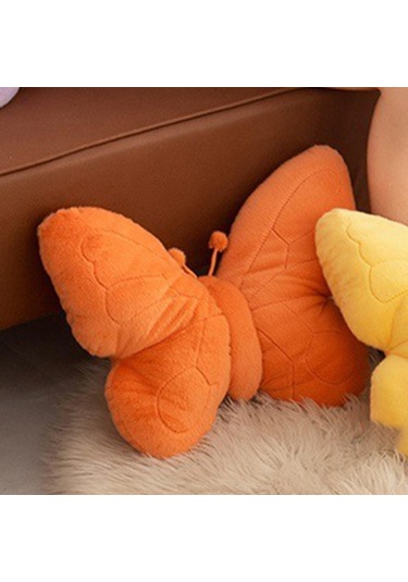 Suntek Kelebek Şeklinde Yastık Hediyesi Rahat Sevimli Yatak Turuncu