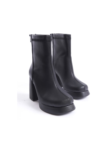 Mila Kadın Soğuk Geçirmez Kışlık Ortopedik Bot Siyah