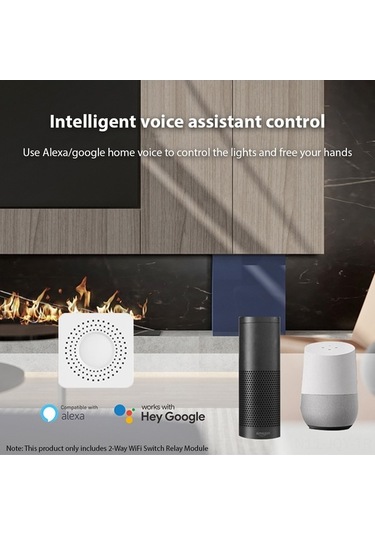 Fortunelane 16a Tuya Wifi Akıllı Kablolu Anahtar, İki Yollu Kontrol, Uzaktan Kumanda, 2.4ghz, Tekli Paket Tuya Wifi Tuya Wifi