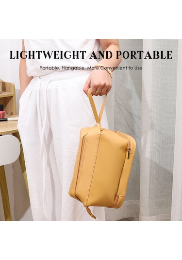 Reedark "çift Katmanlı Büyük Kapasiteli Kadın Makyaj Çantası - Seyahat Ve Fırçalar İçin Organizör"