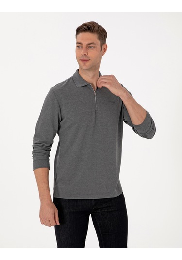 Pierre Cardin Erkek Antrasit Melanj Sweatshirt 50314046-vr081 Antrasit Melanj