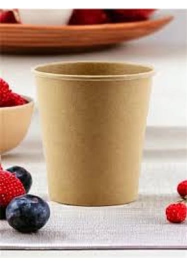 Organik Karton Bardak 8 Oz 50 Adet