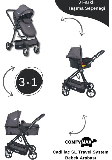 Comfymax Cadillac Sl Travel Sistem Bebek Arabası