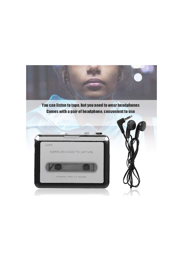 Springsun 4.3 İnç Kaset Çalar, Kaset Kasetini Mp3 Ses Dönüştürücüsüne Dönüştürücü, Walkman Kaset Çal