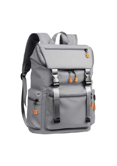 Novahub Erkekler İş Eğlence Pratik Büyük Kapasiteli Seyahat Sırt Çantası Gri Gri