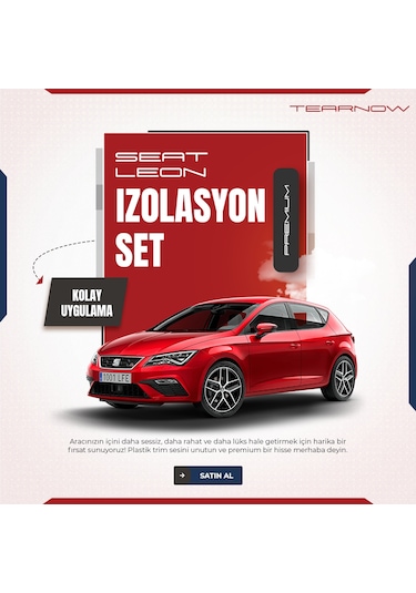 Seat Leon Mk3-mk3.5 2012-2019 Torpido-kapı İçi Izolasyon Seti