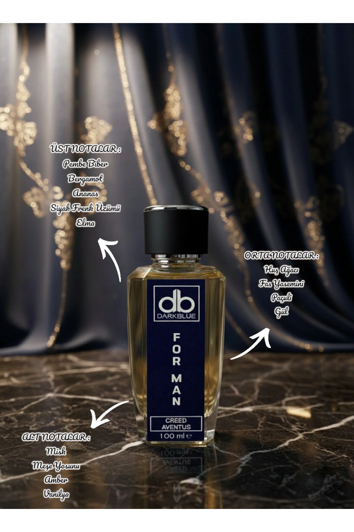 Darkblue Creed Aventus Erkek Parfüm EDP 100 ML