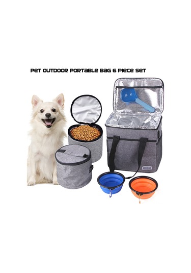 Reedark Taşınabilir Köpek Eşyası Seti - Seyahat Ve Yürüyüş İçin Pratik Köpek Yemi Çantası Ve Aksesuarları