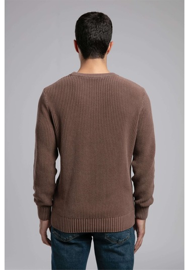 Wilson Erkek O Yaka Kazak-21853 Kahverengi