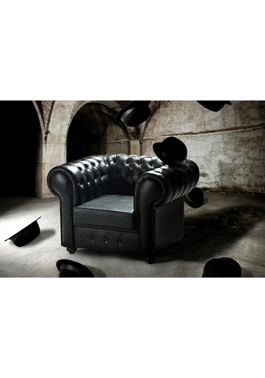 Ofiscombin Ofis Büro Koltuk Kanepe Oturma Takımları Martin Siyah Chester1