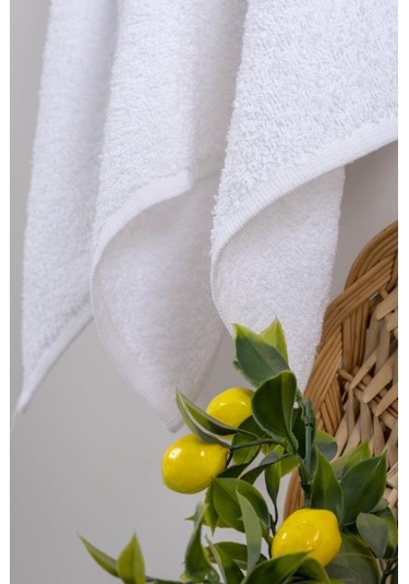 30x30 Cm 5 Ad. Mutfak Havlu Seti Düz Peçete Havlusu Kurulama Bezi Beyaz