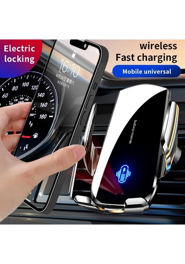 Kablosuz Araç Telefonu Tutucu 15 W Hızlı Şarj Kablosuz Şarj 1pc