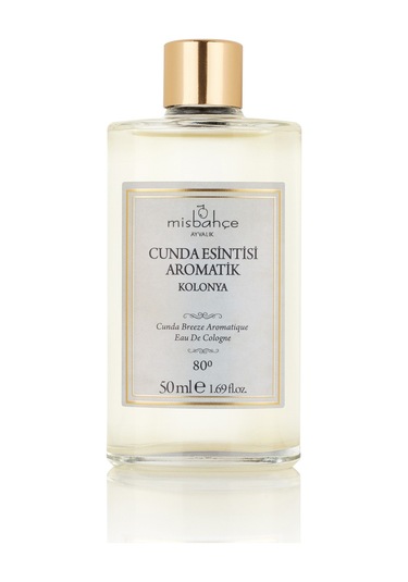 Misbahçe 80 Derece Cunda Esintisi Aromatik EDC Kolonya Cam Şişe 50 ML