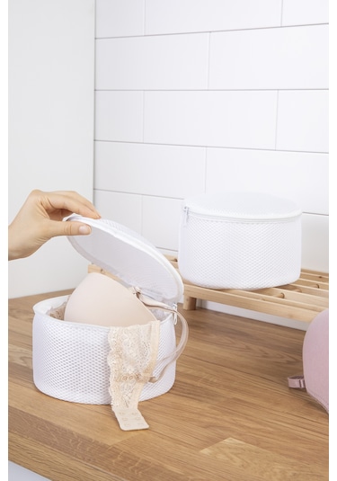 Ocean Home Textile Beyaz Renk İç Çamaşırı Yıkama Filesi 20 x 10 cm