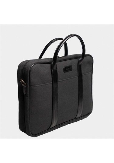 Çantaş Retro Kanvas 35x23 Evrak Ve Laptop Çantası 13 İnç Siyah