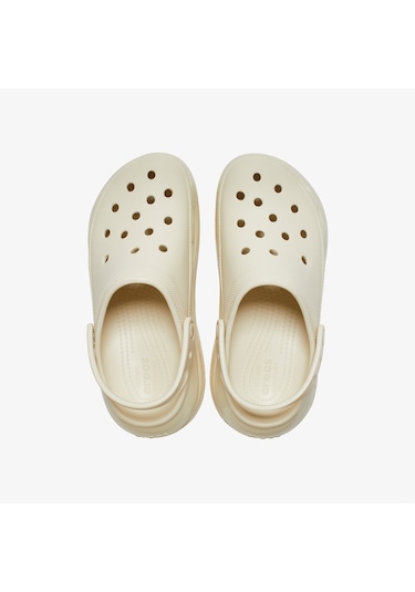 Crocs Classic Mega Crush Kadın Krem Terlik Düz 207988 KREM Krem