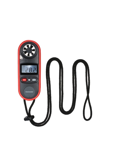 Springsun Mini Dijital Anemometre El Tipi Rüzgar Hızı Ölçüm Cihazı Wt816a Pilsiz