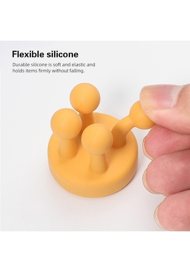 Beyaz Fonken 1 Adet Evrensel Silikon Kanca Mutfak Yaratıcıları Kendinden Yapışkanlı Diş Fırçası Tutucu Çok Amaçlı Su Geçirmez Depolama Tutucular Beyaz