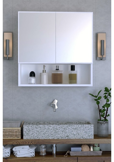 Favora Pars Banyo Dolabı - Beyaz
