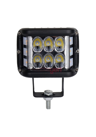 Offroad Sis Çalışma Lambası 2 Adet Turuncu Beyaz Cakar Modlu 12 Led 36W  A+ İthal Ürün