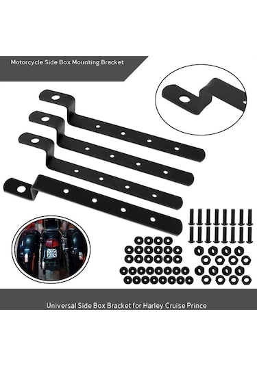 Suntek Motosiklet Yan Çanta Braketi Heybe Montaj Kiti Için Harley