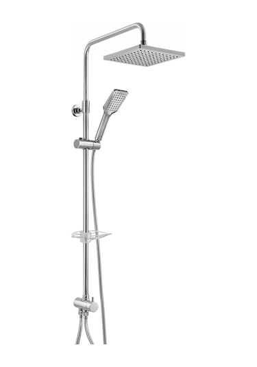 Eca Tiera Teleskobik Kolonlu Banyo Tepe Duş Sistemi Kare Takım 102158042 Krom