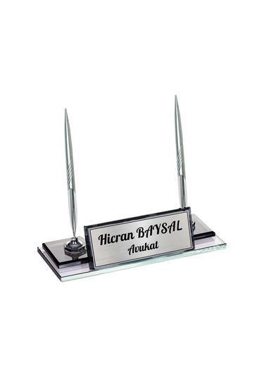 Sentez Kişiye Özel Hediye Kristal Masa İsimliği