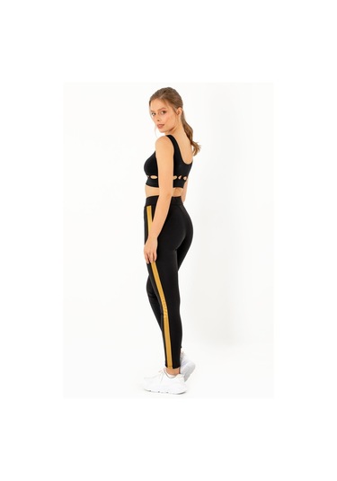 Doremi Active Sportive Kalın Çizgili Tayt-878 001