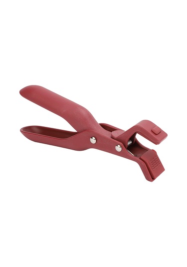 Ximistore9 Kırmızı Mutfak Anti-parçalar Kelepçe, Isı Dayanıklı Plastik, Çok Fonksiyonlu Tabak/bardak Tutucu, Kaymazsız, Tek El Kullanıma Uygun Kırmızı