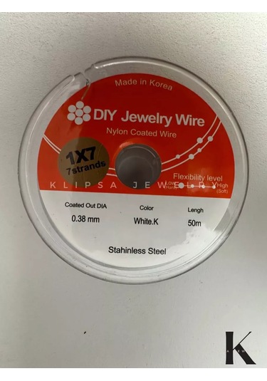 Klipsa Jewelry Mücevher Halatı, Kolye Ve Bileklikler İçin 50m 0,38mm 178874093