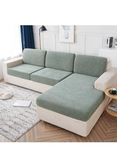 Willowhaven Çimen Yeşili Su Geçirmez Kanepe Koltuk Minderi, L Boyutu, Modern Tasarım, Oturma Odası Kapakları, Koruyucu, Yumuşak Malzeme Çimen Yeşili