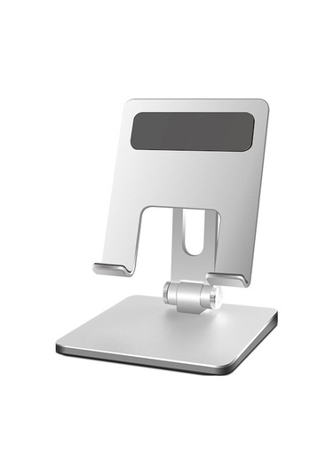 Mt133 Taşınabilir Katlanabilir Alüminyum Telefon Ve Tablet Standı, Ayarlanabilir Açı, Gri Gümüş