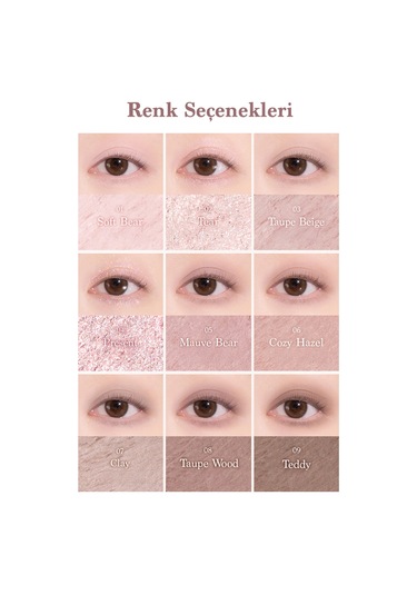 Dasique Mat Ve Işıltılı Renk Seçenekleri Sunan Far Paleti Shadow Palette 29 Mauve Bear 29 Mauve Bear