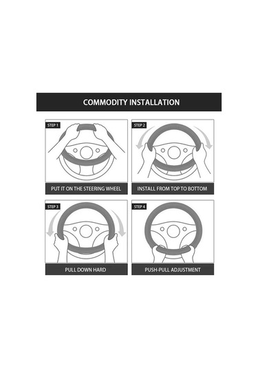 Gri Seametal Kış Sıcak Peluş Araba Direksiyon Araba İç Aksesuarları Kapakları