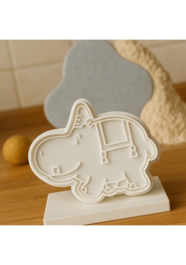 Sevimli Hipopotam Şekilli Kurabiye Kalıbı - 8 Cm Hayvan Temalı Kurabiye Ve Fondan Kalıbı Beyaz Sevimli Hipopotam Şekilli Kurabiye Kalıbı - 8 Cm Hayvan Temalı Kurabiye Ve Fondan Kalıbı Beyaz