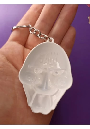 Dükkan Design Saw/testere Anahtarlık Beyaz - Kırmızı