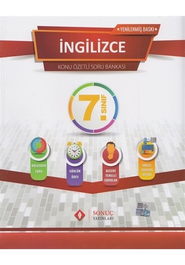 Sonuç Yayınları 7. Sınıf İngilizce Kazanım Merkezli Soru Kitapçığ