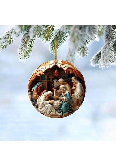 Lijinxu Noel Pencere Kolye Zanaat Noel Paskalya Tatili Stil C