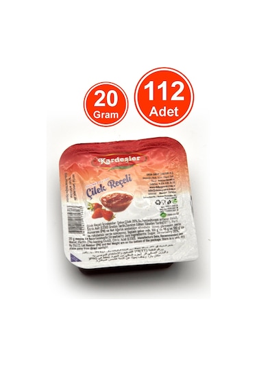 Kardeşler Şekerleme Piknik Kahvaltılık Çilek Reçeli 112 x 20 G
