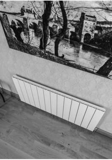 Warma Drama Yatay Alüminyum Radyatör 1230x600 Pütürlü Beyaz Ral 9016