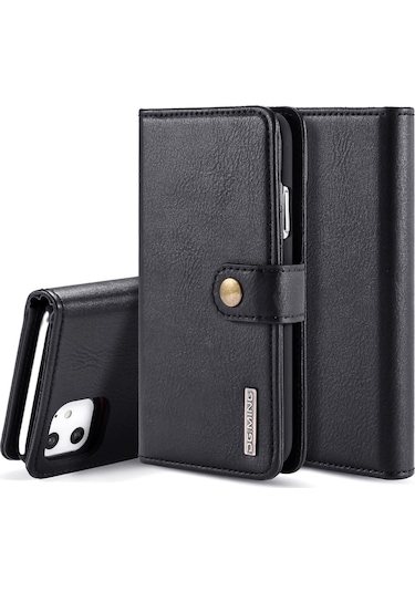 İphone 11 - Huahuı Cüzdan Kılıf/manyetik Kapak - Siyah Siyah Siyah Çok Renkli