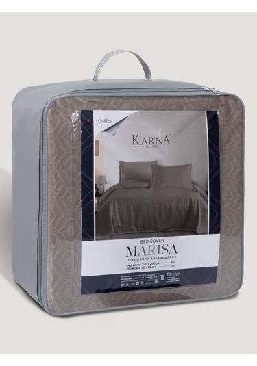 Yatak Örtüsü Marisa Nefes Alabilen, Hafif Ve Şık Tasarımlı Sütlü Kahverengi