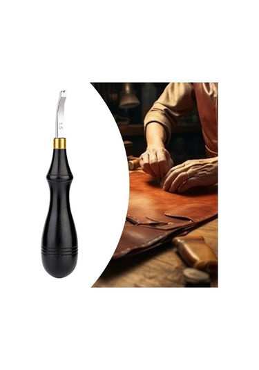 Trendooze 1.5mm Siyah Cilt Kenar Kesici Çalışma Alet Siyah