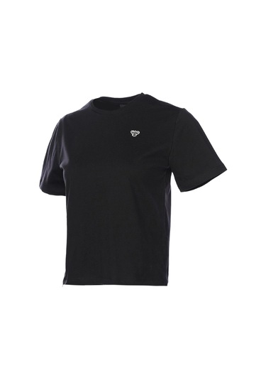 Hummel T-ıc Icona Boxy Unity Kadın Siyah Yuvarlak Yaka Tişört 911867-2001 Siyah