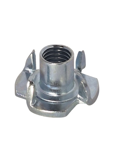 M6 Ağaç Somunu 6mm Tırnaklı Ahşap Çakma Somun -20 Adet 6