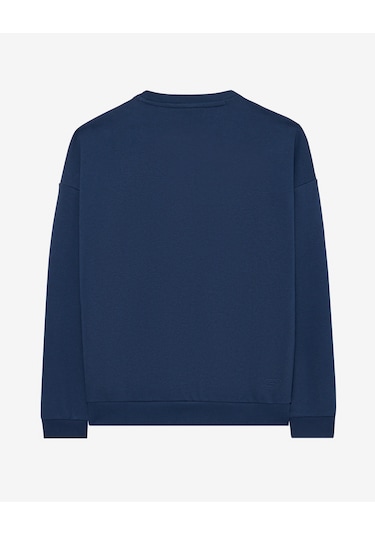 Skechers M Essential Crew Neck Sweatshirt Erkek Lacivert S242113-410