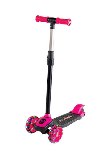 Scooter Çocuk Scooter Işıklı Slikon Teker Pembe 40 Kg Taşıma
