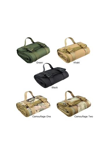 Lemestar Dış Mekan Su Geçirmez Mala Taşıma Matı - 900d Nilon, 200x75cm, Çadır/hiking İçin Dayanıklı, Kol Saati İle Taşınabilir, Rulo Haline Getirilebilir Haki